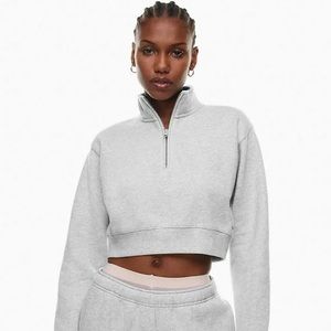 Aritzia TNA cozy fleece 1/4 zip